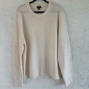 TODD SNYDER Wool Sweater Men XXL Cream Crew Neck Neutral